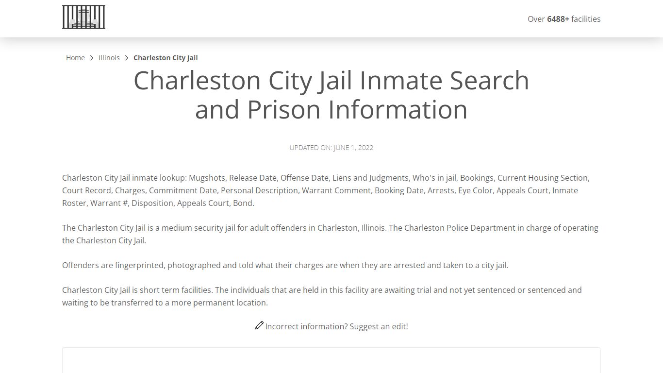 Charleston City Jail Inmate Search, Visitation, Phone no ...